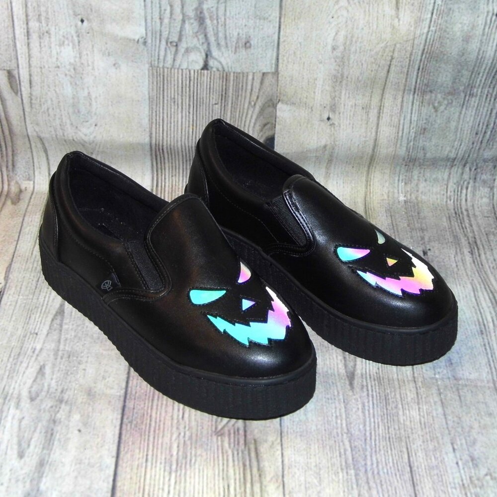 STRANGE CVLT Halloween Edition Super Krypt Jack Black Creepers Womens Size 8M